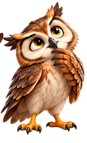 Hoot thinking about a question